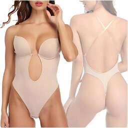 BODY DAMSKIE MODELUJĄCE BIUSTONOSZ MAJTKI STRINGI DO SUKIENKI