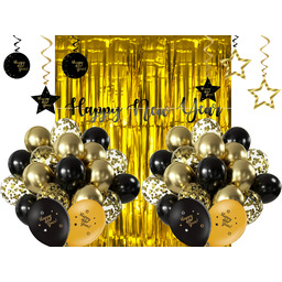 Zestaw dekoracji Happy New Year - 72 szt