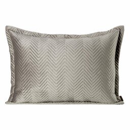 Eurofirany Poszewka dekoracyjna 50x70 Sofia beżowa welurowa