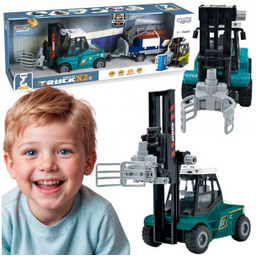 Wózek Widłowy Zaciskowy z Przyczepą Dźwięki Światła