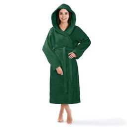 Spod Igły I Nitki Szlafrok z kapturem frotte