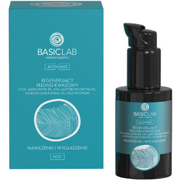 BasicLab, Regenerujący peeling kwasowy, Nawilżenie i Wygładzenie Pojemność: