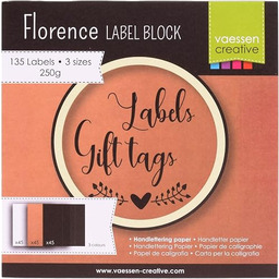 Vaessen Creative Florencja blok etykiet z kartami, 3