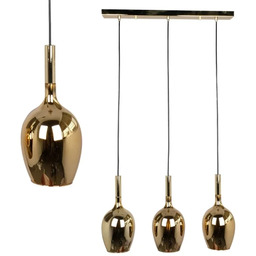 Lampa wisząca LUGANO GOLD 3xE14 ML8816 - Milagro