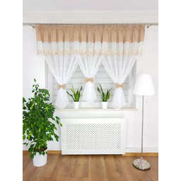 Firanka Gotowa Haft Kokardki Do Salonu Sypialni