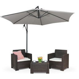Parasol ogrodowy Neapol 3m Garden Point szary