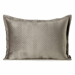 Eurofirany Poszewka dekoracyjna 50x70 Sofia brązowa welurowa