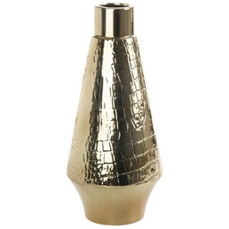 EUROFIRANY Wazon Erna 14 x 31 cm Złoty