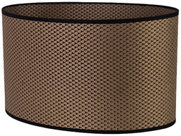Abażur Owal 1xE27 H20 Brązowy/Czarny/Złoty L360/W240 H200 A1539