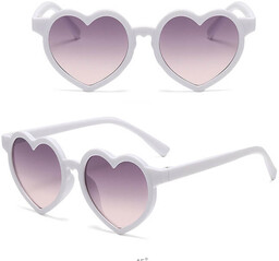 Stylion Okulary przeciwsłoneczne dla dziewczynki Serce STKD-03C białe