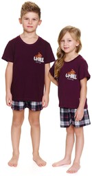 Piżama dziecięca PDU 7202 burgundy