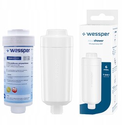 Zestaw Wessper: Filtr do wody Prysznicowy Filtr