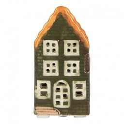 Lampion LED Domek Ceramiczny J Clayre & Eef