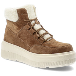 Vinceza Brązowe Botki Ocieplane Obuwie Damskie