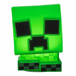 Minecraft Creeper Silikonowa Lampka Z Akumulatorem 15cm Miękka