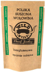 Suszona wołowina Wild Willy Beef Jerky Żurawina 30g