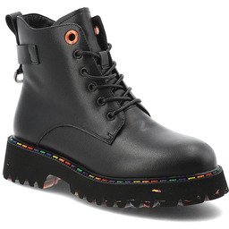 Artiker Czarne Trapery Modne Buty Damskie