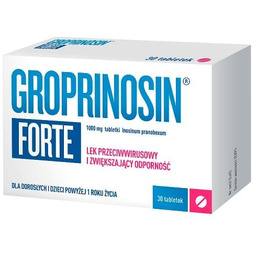 Groprinosin Forte tabl. 1 g, 30 tabl.