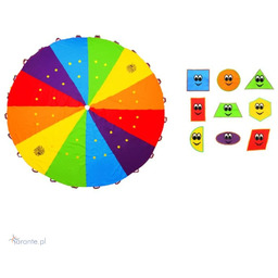 Chusta animacyjna edukacyjna 3m do zabaw ruchowych -