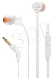 JBL Słuchawki T110 (biały, z mikrofonem)