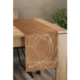 Eurofirany Obrus bieżnik 35x180 Blink 12 brązowy złoty