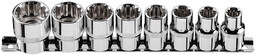 Nasadki Spline 1/2", zestaw 8 szt.
