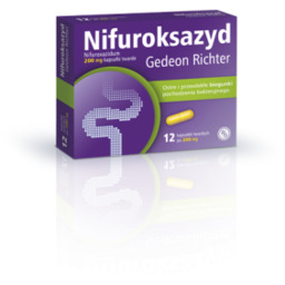 Nifuroksazyd Gedeon Richter 200 mg - 12 kapsułek