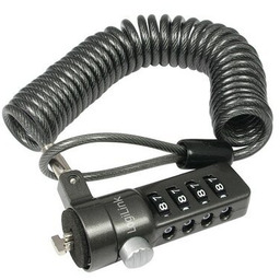 LogiLink Linka zabezpieczająca na 4-cyfrowy kod, czarna