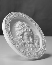 3D Medalion z Jezusem Chrystusem - relief okrągły