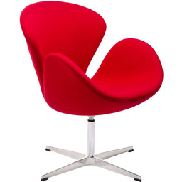 King Home Wełniany fotel Swan Wool Premium JH028.RED.17