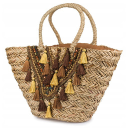 Duża torba damska boho modna na lato solidna