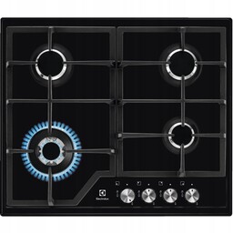 CZARNA PŁYTA GAZOWA ELECTROLUX EGS6436K PALNIK WOK