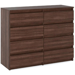 Duża Komoda Z Szufladami Wenge 120CM 8S Szafka