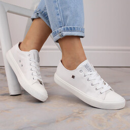 Białe tenisówki półtrampki eko skóra Big Star V274869