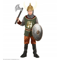 Strój Wiking Wikinga Zielony Wojownik Rycerz 158