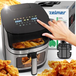 Frytkownica Beztłuszczowa Zelmer 2 Grzałki Piekarnik Air Fryer