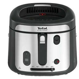 Frytkownica tradycyjna TEFAL Filtra Vision+ FF2588E0 Srebrno-czarny