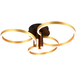 Trio Sufitowa lampa do salonu CARUSO 648110680 złota