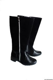 BnW Kozaki Zamki cholewka 46 cm płaski 3