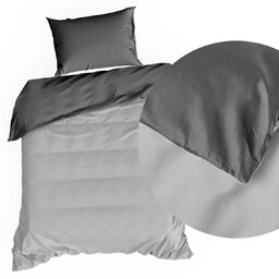 Pościel 140 x 200 2cz Satynowa Nova3 Srebrny