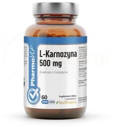 L-Karnozyna (500 mg) Bezglutenowa, Pharmovit, 60 Kapsułek