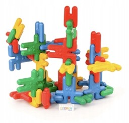 Duże klocki przestrzenne Domino 40 el.