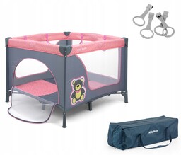 Łóżeczko Turystyczne, Kojec, Milly Mally Kojec Fun Pink