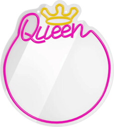 Kolorowy neon LED z lustrem FOREVER TF1 Queen
