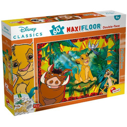 Lisciani, puzzle, Disney, dwustronne Maxi 60 el.