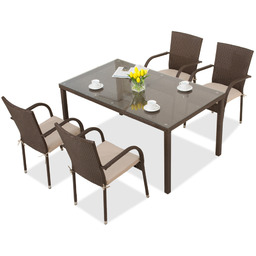 Komplet technorattanowy Mediolan 4 Garden Point