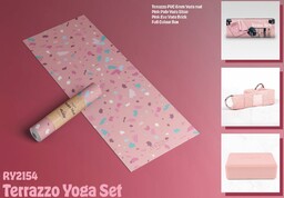 Zestaw do jogi myga Terrazzo Yoga Set: mata,
