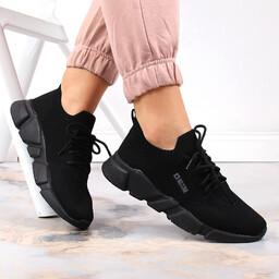 Buty sportowe damskie komfortowe czarne Big Star JJ274269