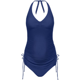 Damski strój kąpielowy jednoczęściowy ciążowy niebieski Bellybutton Maternity,