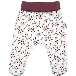 Dziewczęcy półśpioch bawełniany kwiaty kremowy Nicol